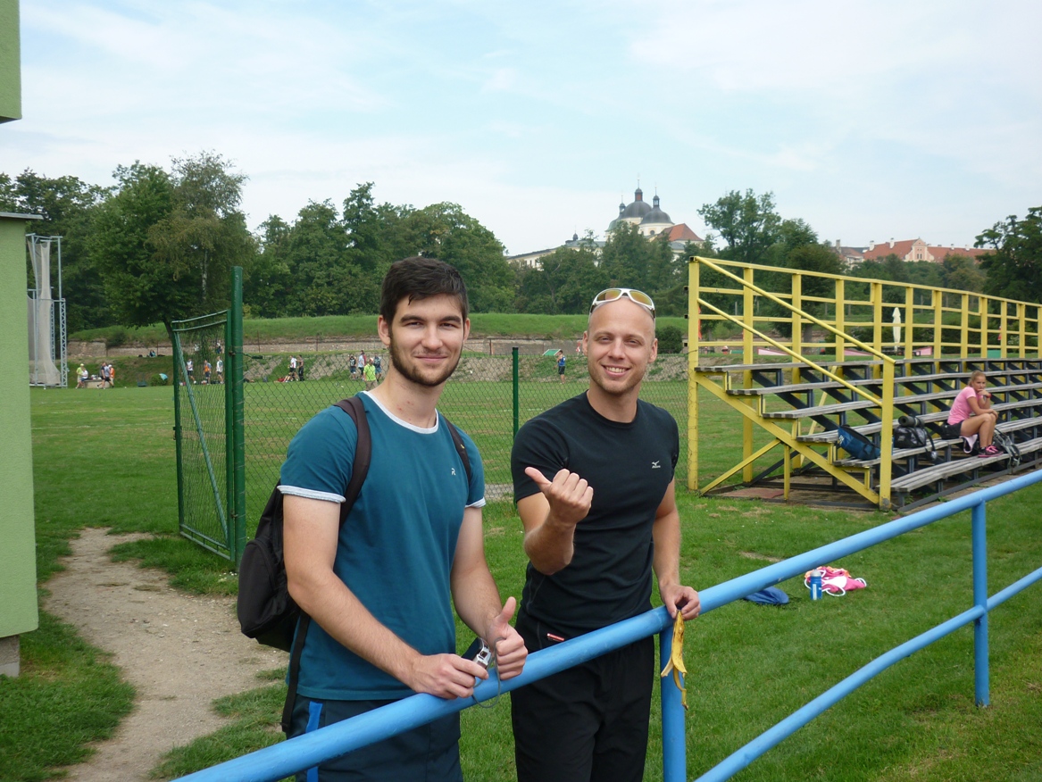 Marek Ošmera spolu s Markem Fojtáchem při 4. kole I. ligy družstev mužů a žen v Olomouci (20. srpna 2016)