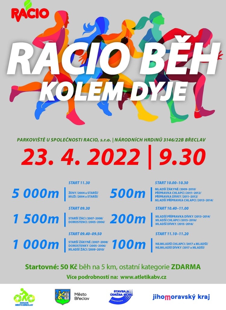 Srdečně Vás zveme na Racio běh 2022