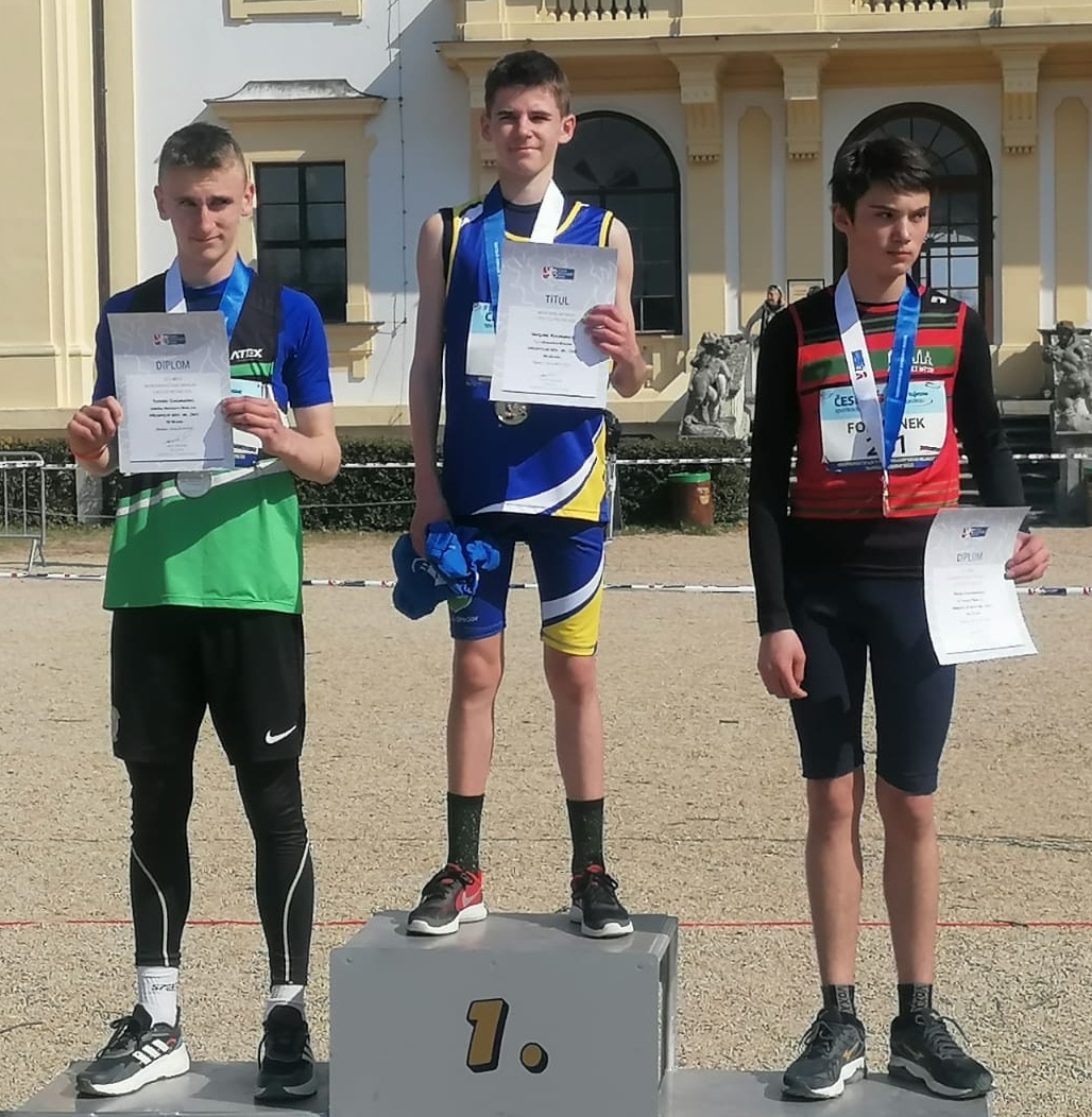 Matyáš Kocman MČR v přespolním běhu Slavkov 26.3.2022