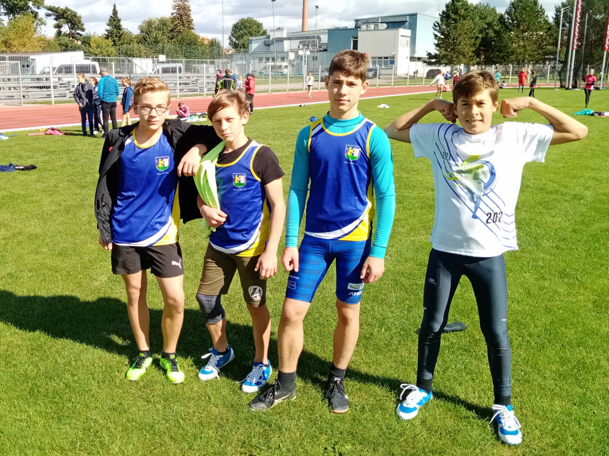 Štafeta mladších žáků MMS družstev Břeclav 18.9.2022