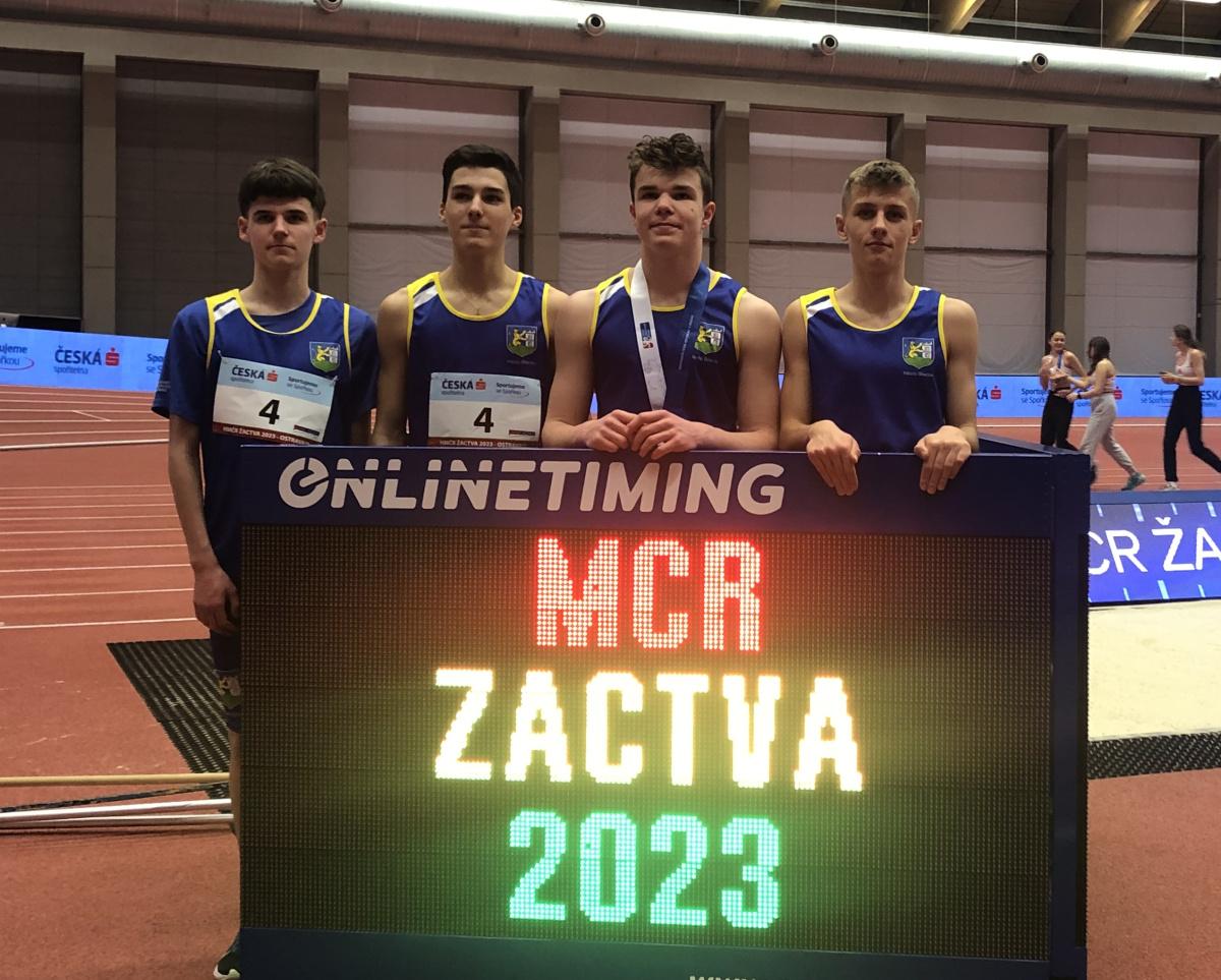 Štafeta žáků MČR Ostrava.