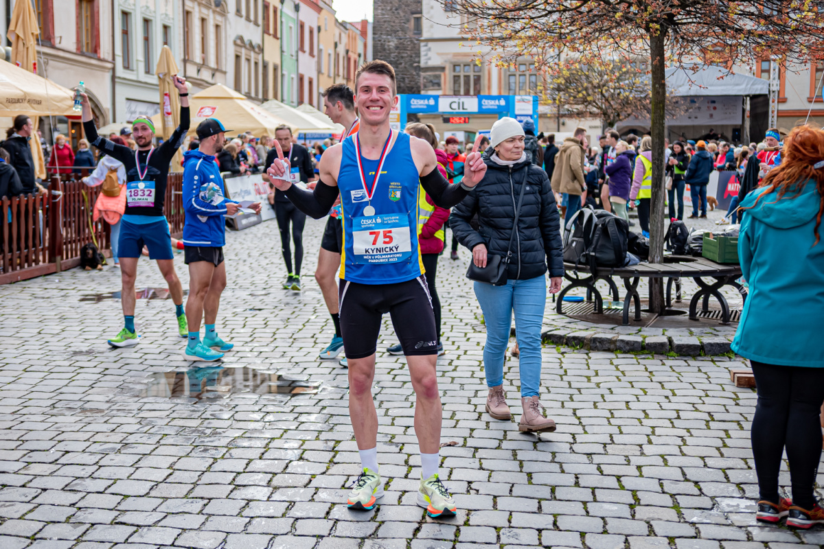 Lukáš Kynický půlmaraton MČR 23 Pardubice