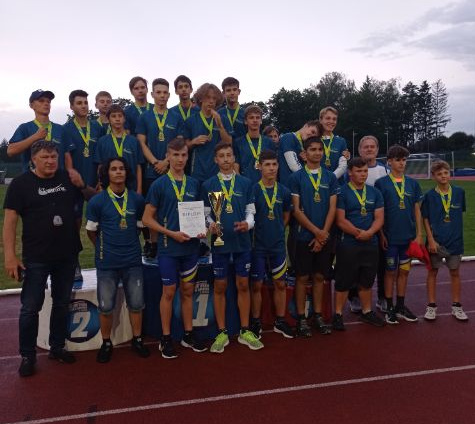 Vítězné družstvo starších žáků Přebor JMK Vyškov 2023