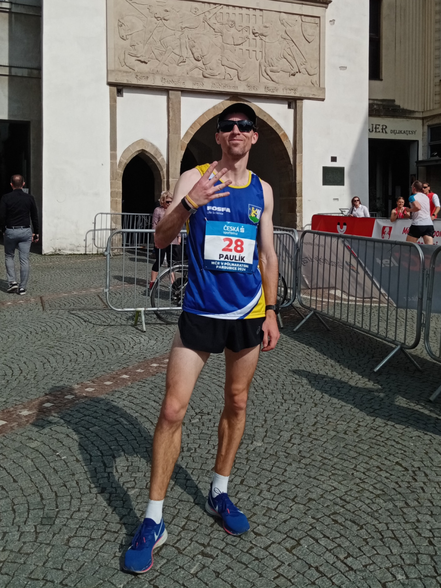 Roman Paulík MČR půlmaraton Pardubice