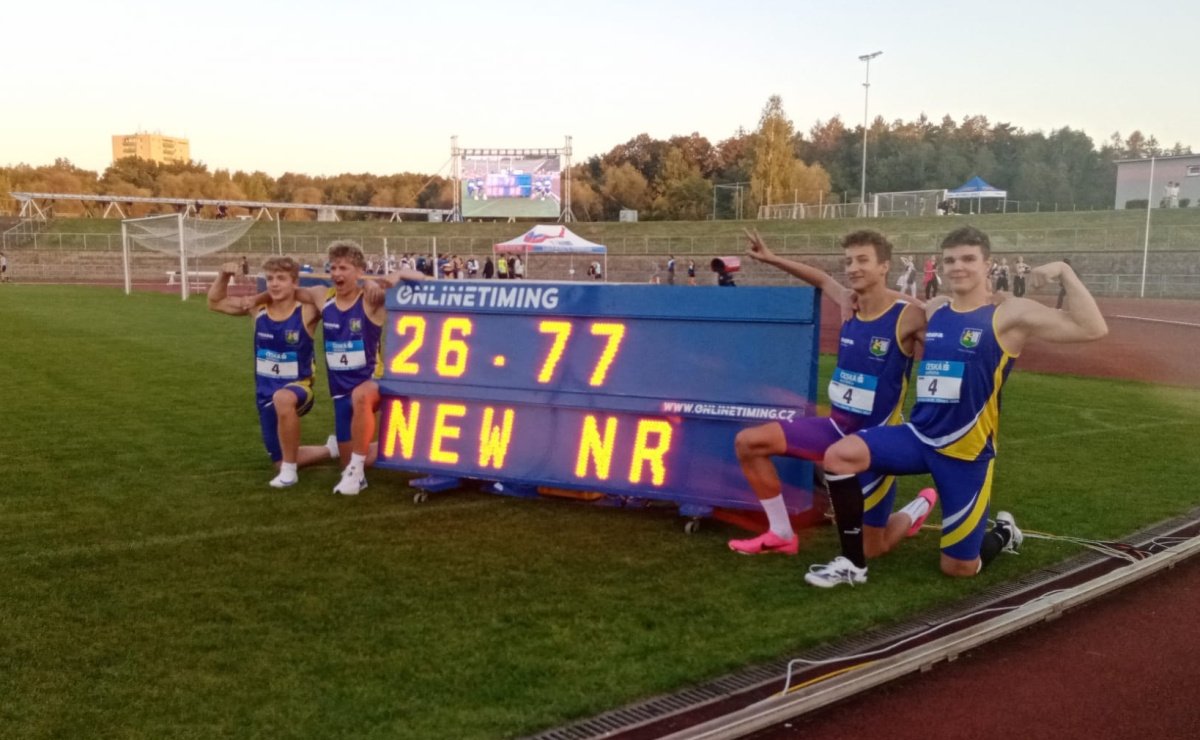 Štafeta Bína, Smolík, Drobilič, Varga MČR Třinec nový NR