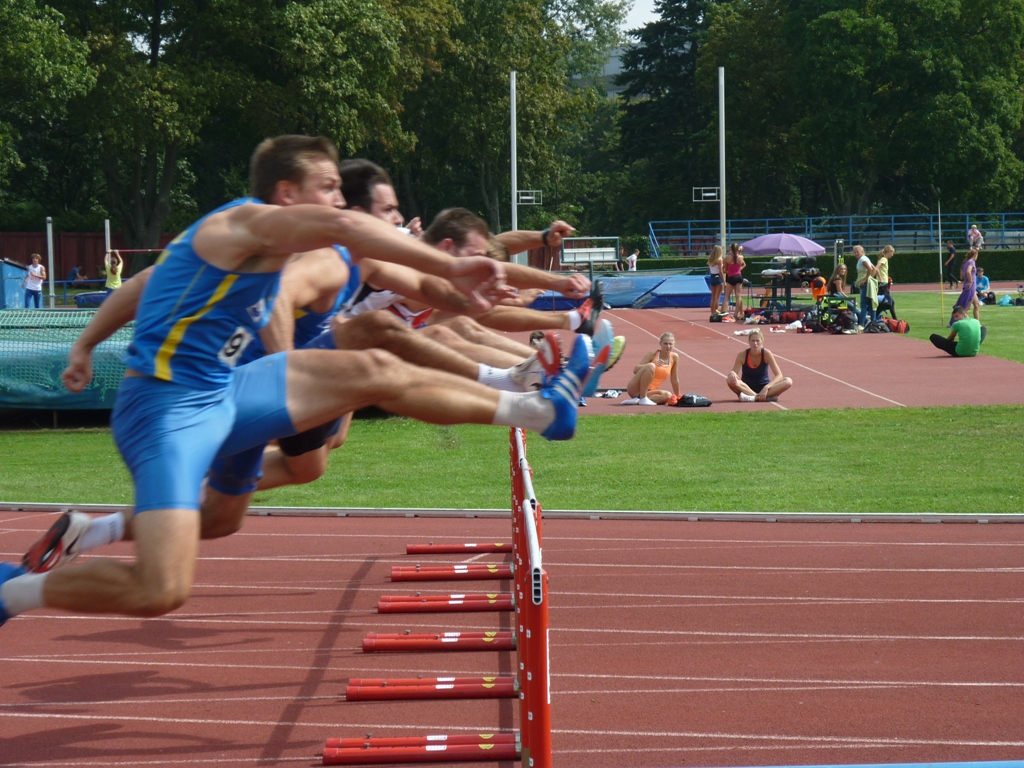 Rozběh na 110m př. (4. kolo I. ligy, 20. srpna 2016)