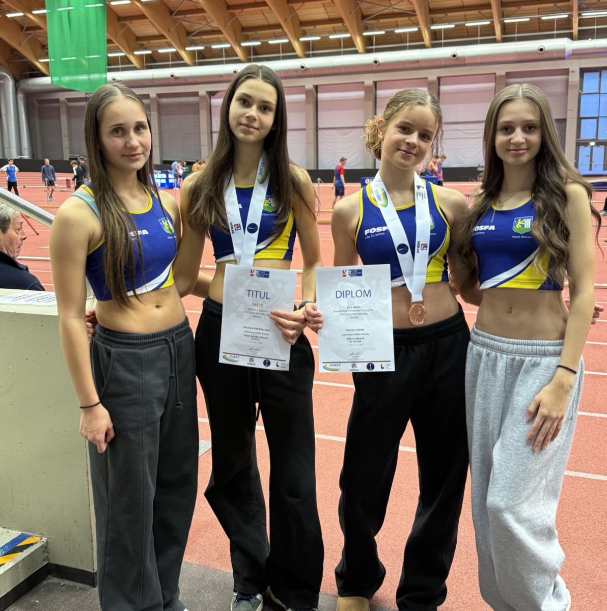 Karolína Rumpová, Karolína Doležalová, Tamara Mank, Eliška Šuldesová