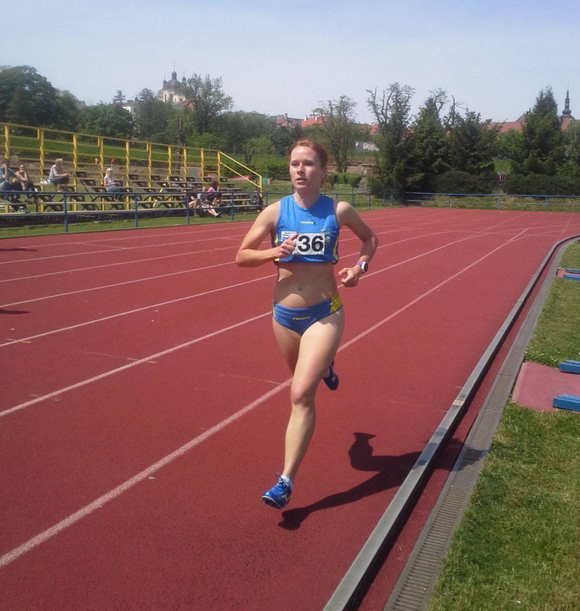 Martina Vévodová při ligovém závodě v Olomouci.