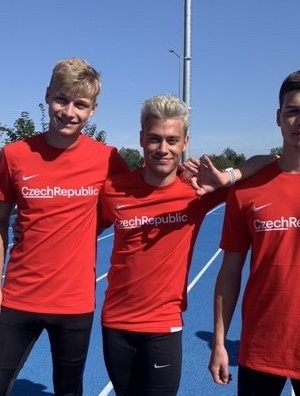 Tomáš Oberndorfer při startu na ME U20 CZE - POL