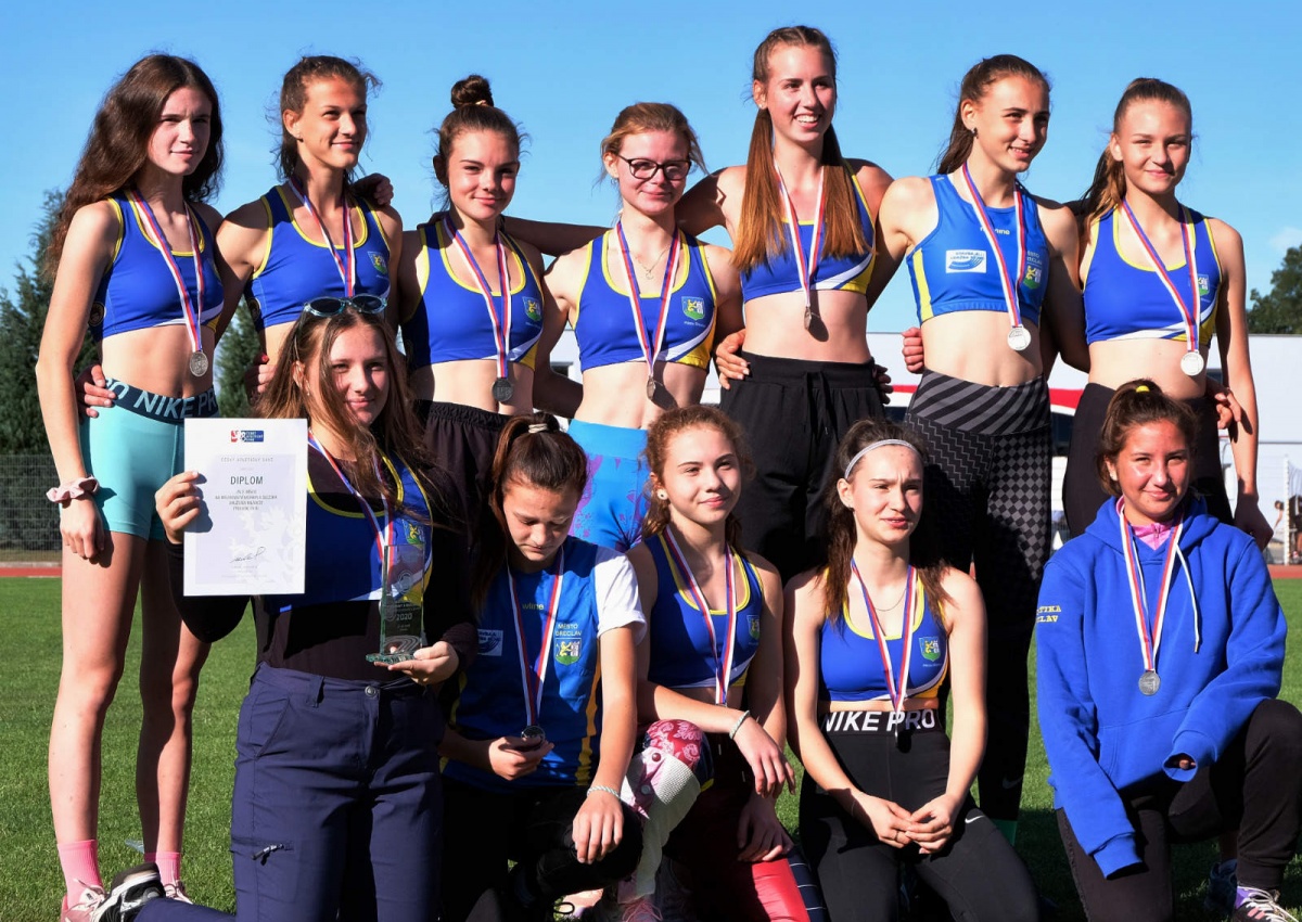 Družstvo starších žákyň MMS Břeclav 2020 2.místo