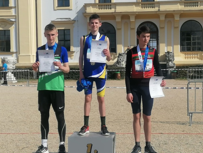 Matyáš Kocman MČR v přespolním běhu Slavkov 26.3.2022