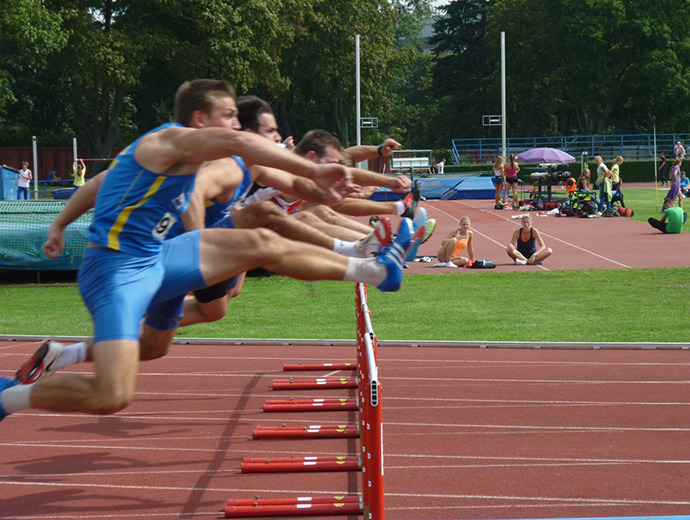 Rozběh na 110m př. (4. kolo I. ligy, 20. srpna 2016)