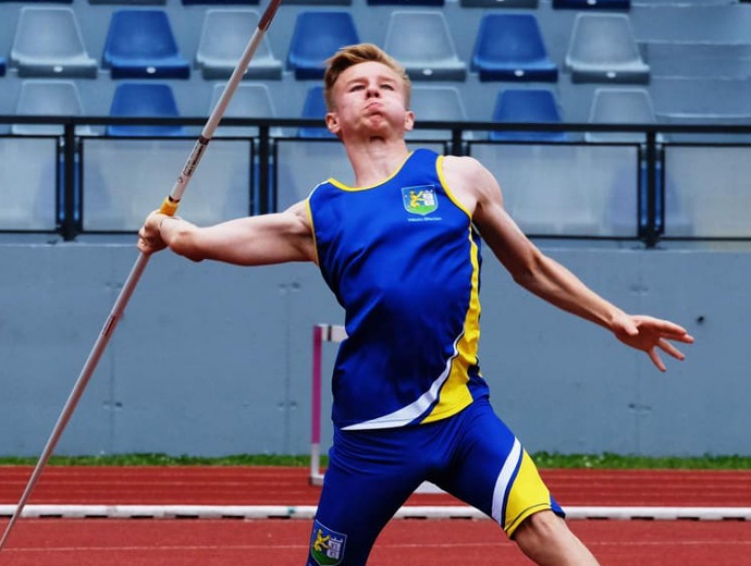 Adam Procházka při vítězství na Mistrovství Moravy a Slezska 2019 ve Znojmě.