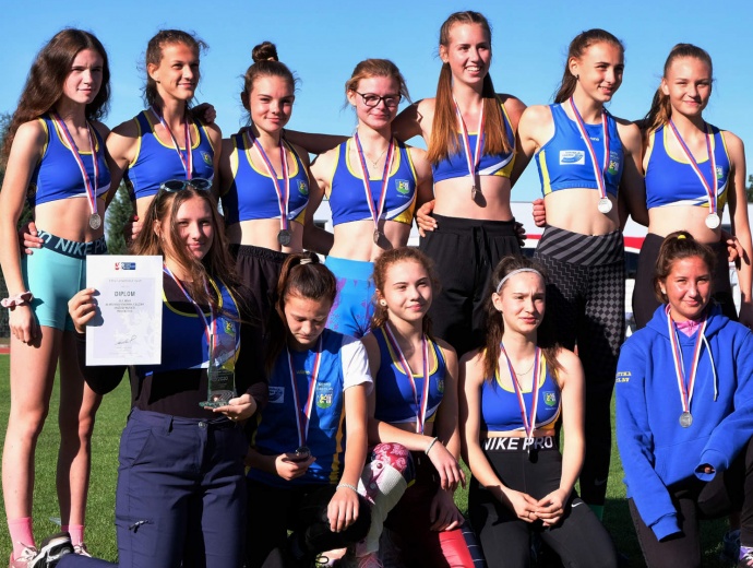 Družstvo starších žákyň MMS Břeclav 2020 2.místo